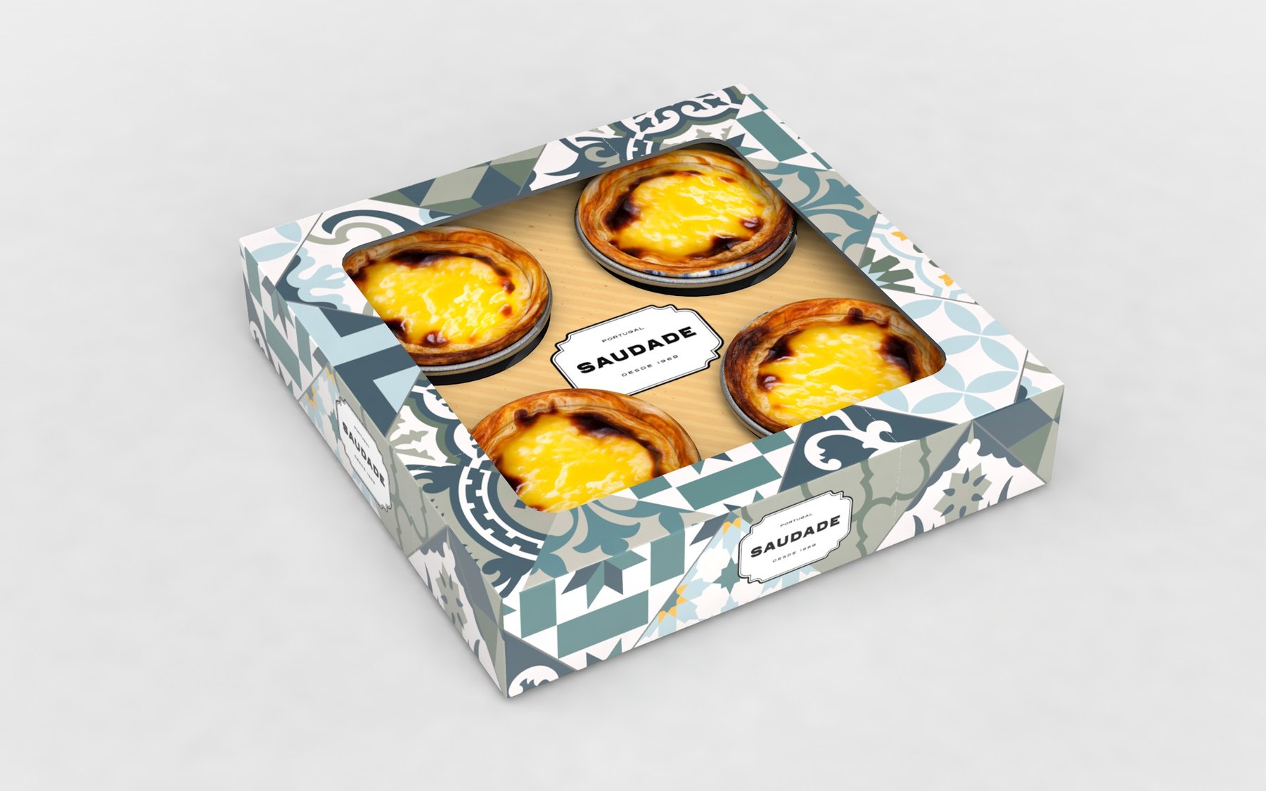 SAUDADE — caixa de pastéis de nata